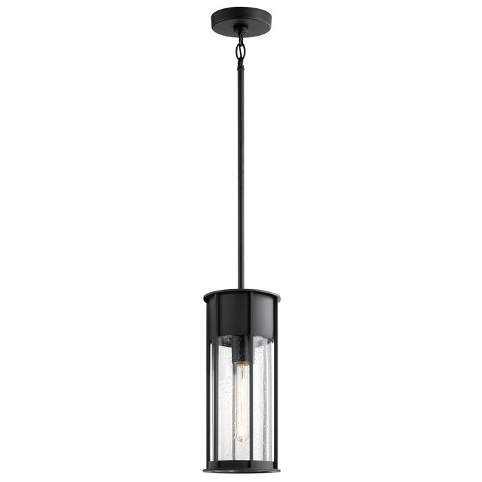 Camillo 1lt Outdoor Pendant - Textured Black