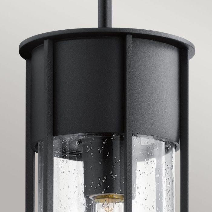 Camillo 1lt Outdoor Pendant - Textured Black