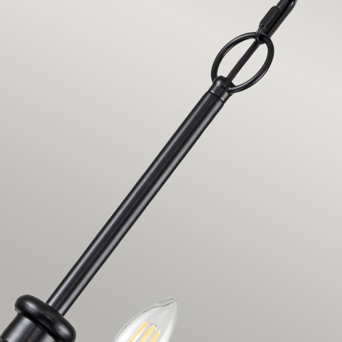 Capitol Hill 12 Light Chandelier - Black