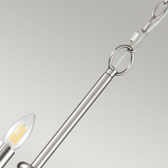 Capitol Hill 12 Light Chandelier - Brushed Nickel