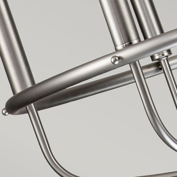 Capitol Hill 6 Light Chandelier - Brushed Nickel