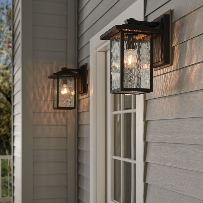 Cappanna 1 lt Medium Exterior Wall Lantern - Textured Black