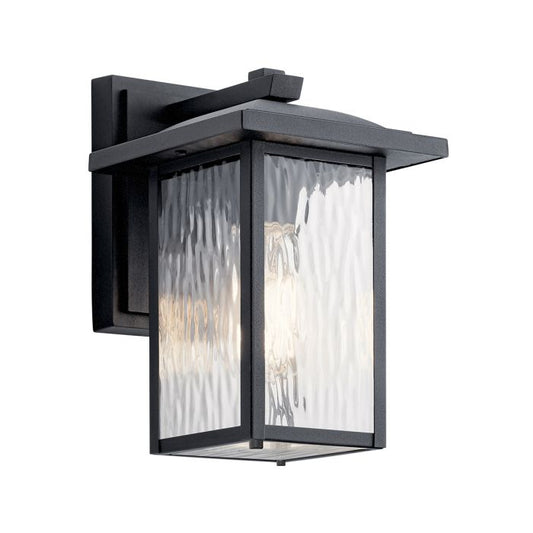 Cappanna 1 lt Small Exterior Wall Lantern - Textured Black