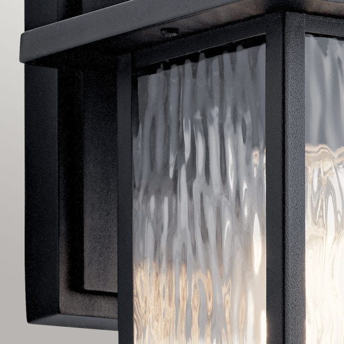 Cappanna 1 lt Small Exterior Wall Lantern - Textured Black