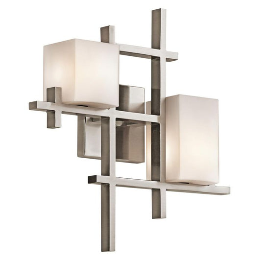 City Lights 2 Light Wall Light - Classic Pewter
