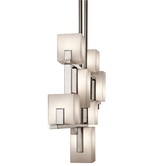 City Lights 7 Light Linear Chandelier - Classic Pewter