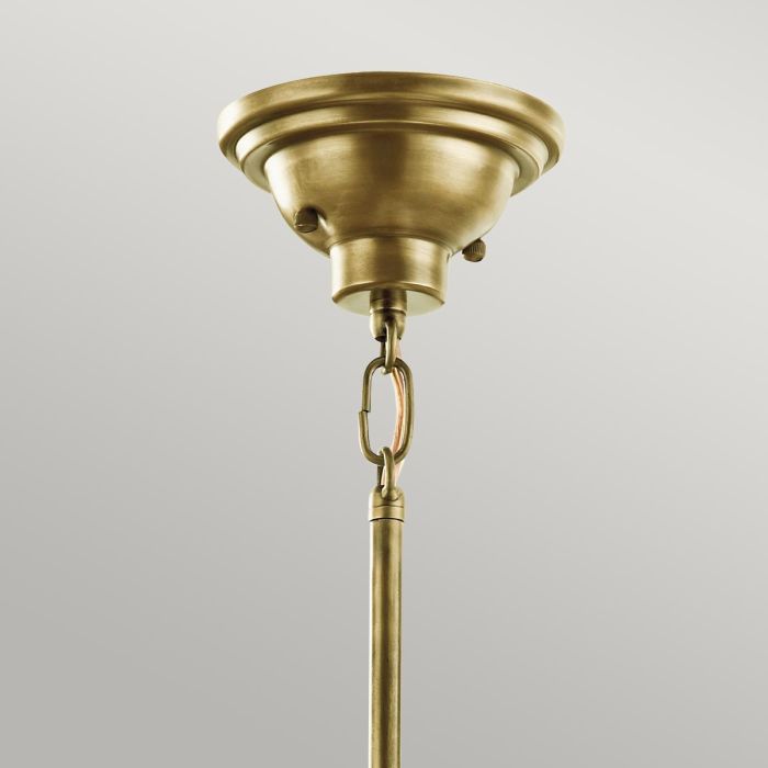 Cobson 1 Light Mini Pendant - Natural Brass