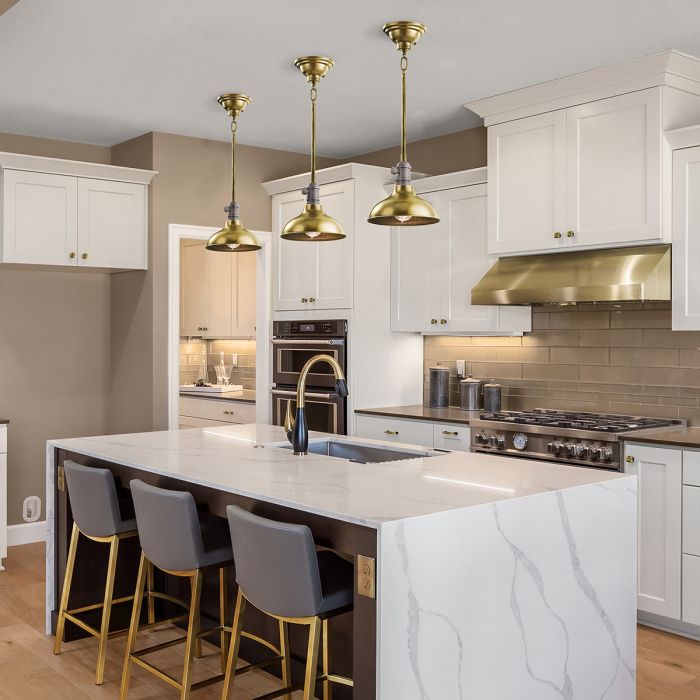 Cobson 1 Light Mini Pendant - Natural Brass