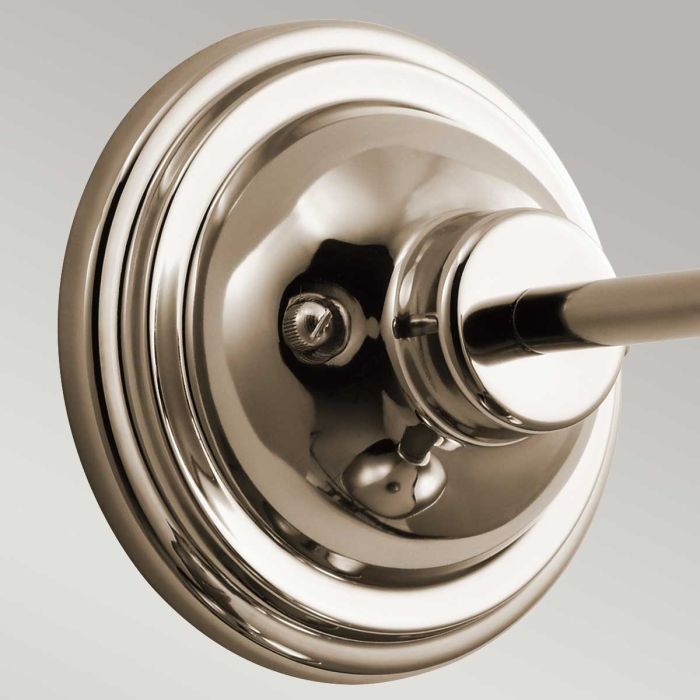 Cobson 1 Light Wall Light - Polished Nickel - Natural Brass