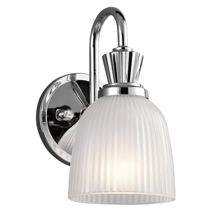 Cora 1 Light Wall Light - Polished Chrome