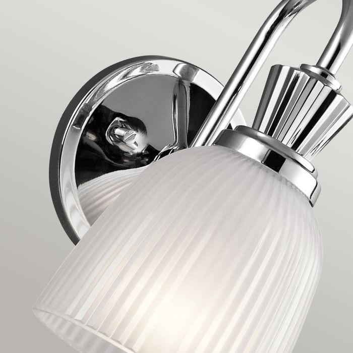 Cora 1 Light Wall Light - Polished Chrome