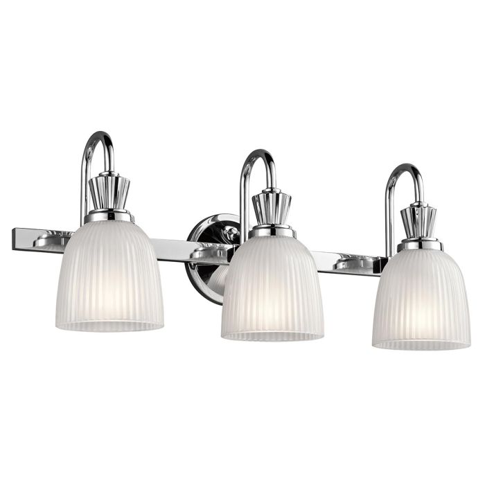 Cora 3 Light Wall Light - Polished Chrome