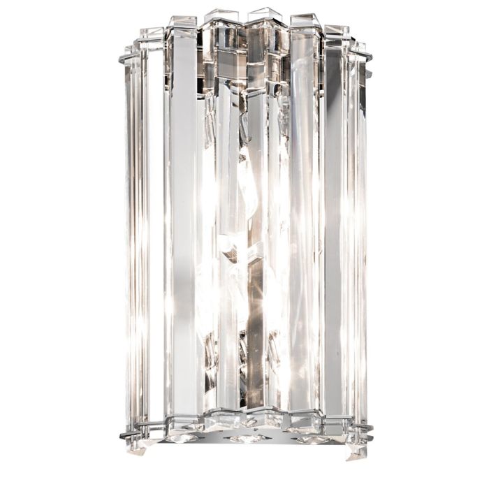Crystal Skye 2 Light Wall Light - Chrome