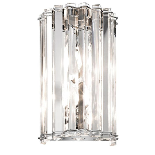 Crystal Skye 2 Light Wall Light - Chrome