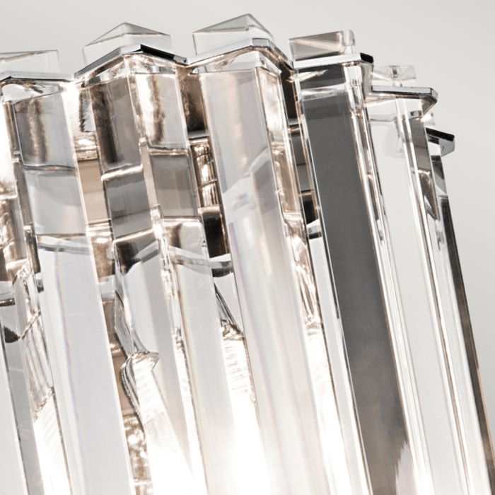 Crystal Skye 2 Light Wall Light - Chrome