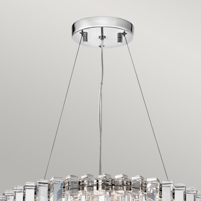 Crystal Skye 8 Light Chandelier - Chrome