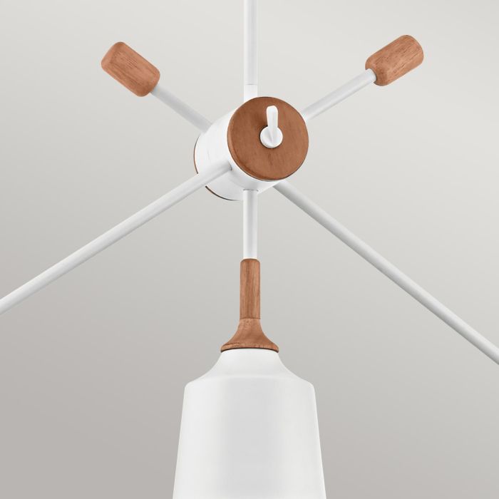 Danika 3 Light Linear Chandelier - White