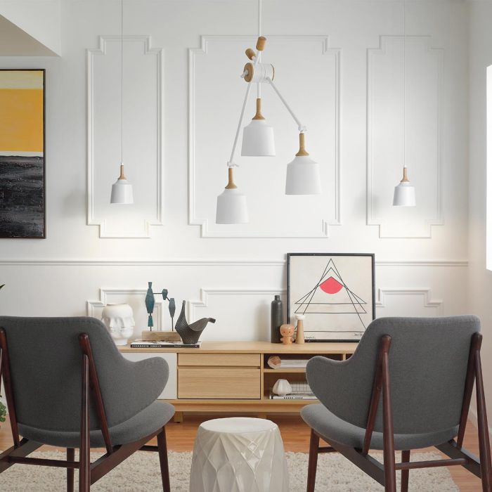 Danika 3 Light Linear Chandelier - White