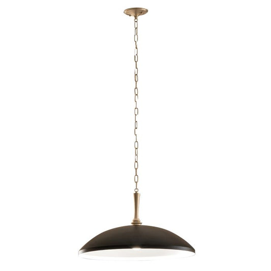Delarosa 1 lt Ceiling Pendant - Black & Champagne Bronze