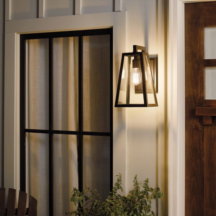 Delison 1 Light Wall Lantern - Medium - Rubbed Bronze