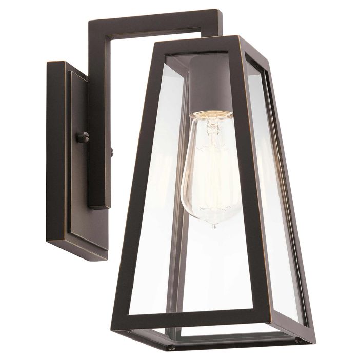 Delison 1 Light Wall Lantern - Small - Rubbed Bronze