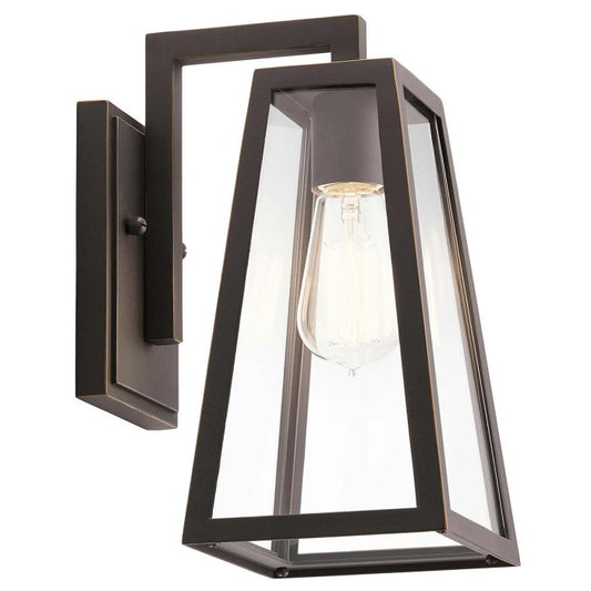 Delison 1 Light Wall Lantern - Small - Rubbed Bronze