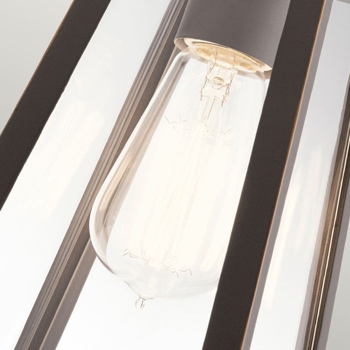 Delison 1 Light Wall Lantern - Small - Rubbed Bronze