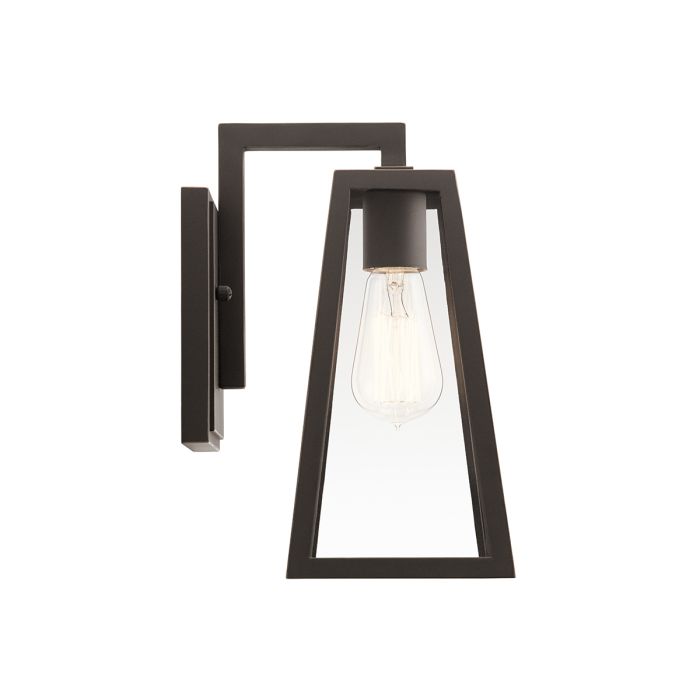 Delison 1 Light Wall Lantern - Small - Rubbed Bronze