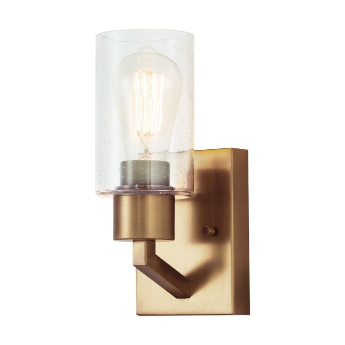Deryn 1 Light Wall Light - Natural Brass