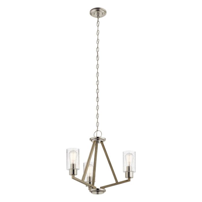 Deryn 3 Light Chandelier - Distressed Antique Grey