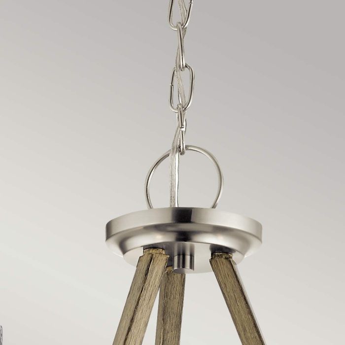 Deryn 3 Light Chandelier - Distressed Antique Grey