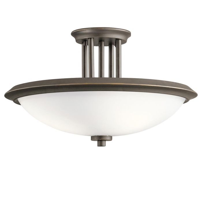 Dreyfus 3 Light Semi-Flush - Olde Bronze