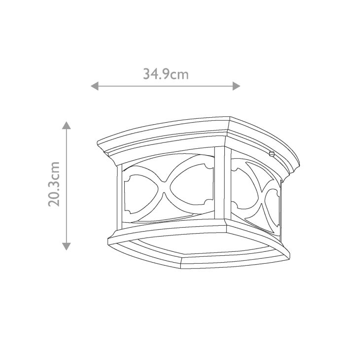 Franceasi 2 Light Flush - Olde Bronze