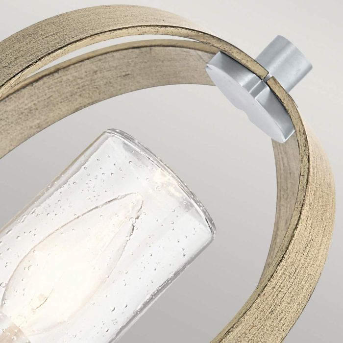 Grand Bank 1 Light Outdoor Wall Light - Distressed Antique Grey & Brushed Aluminium