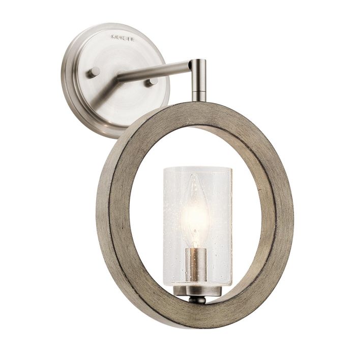 Grand Bank 1 Light Wall Light / Mini-Pendant / Semi-Flush - Distressed Antique Grey