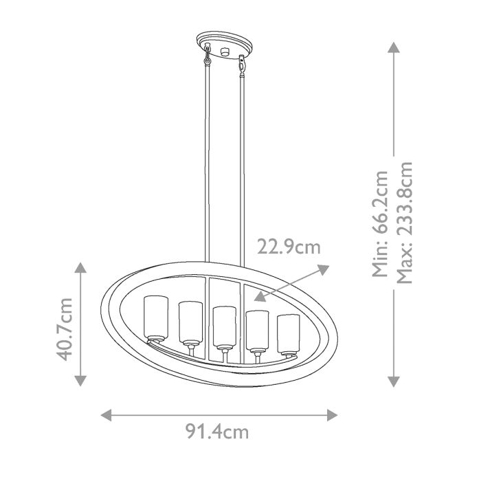 Grand Bank 5 Light Chandelier - Distressed Antique Grey