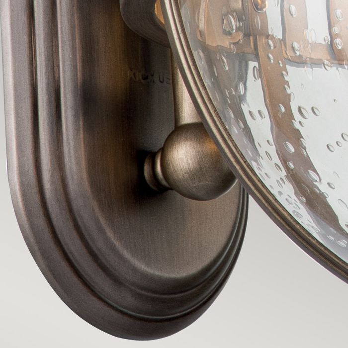 Halleron 3 Light Wall Lantern - Burnished Bronze