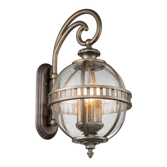 Halleron 3 Light Wall Lantern - Burnished Bronze