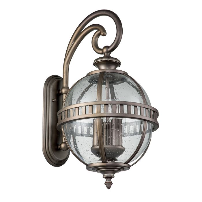Halleron 3 Light Wall Lantern - Burnished Bronze