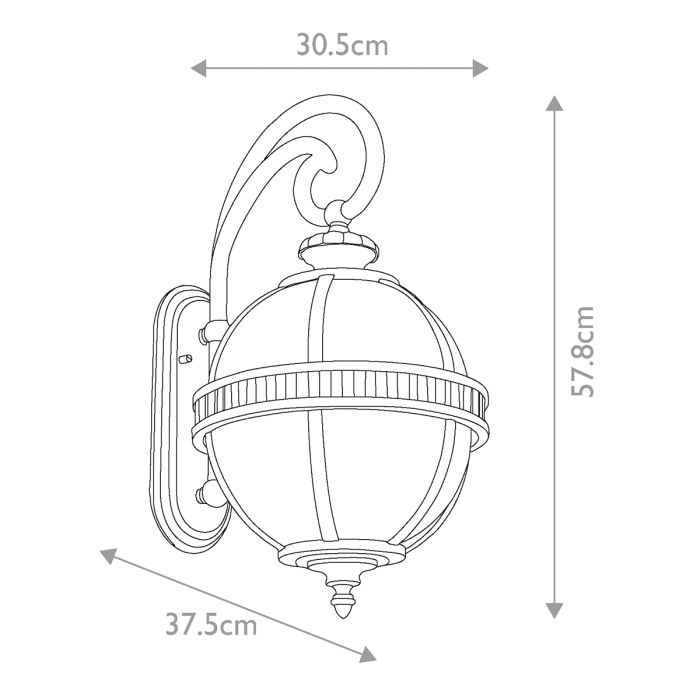 Halleron 3 Light Wall Lantern - Londonderry