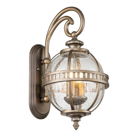 Halleron 2 Light Wall Lantern - Burnished Bronze