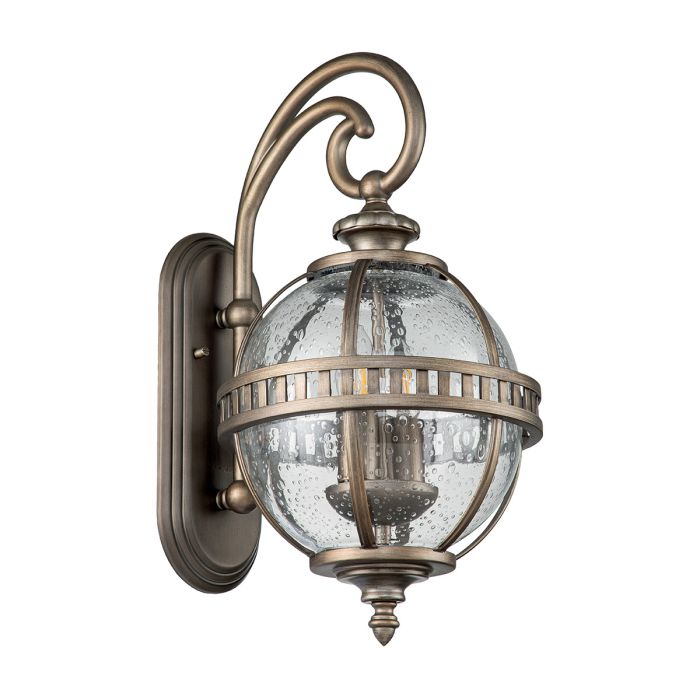 Halleron 2 Light Wall Lantern - Burnished Bronze