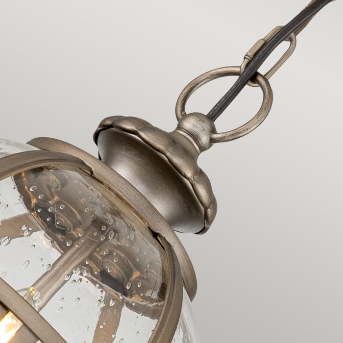 Halleron 3 Light Chain Lantern - Burnished Bronze