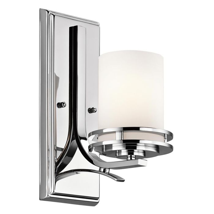 Hendrik 1 Light Wall Light - Polished Chrome