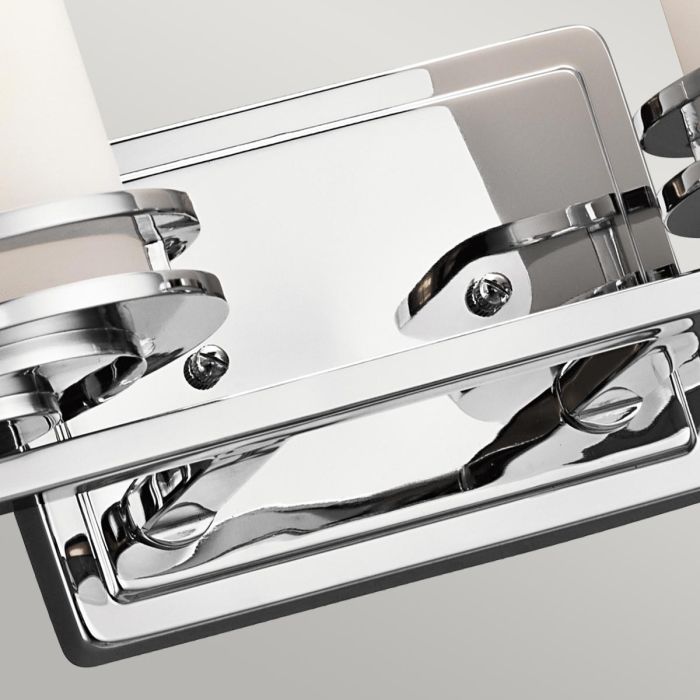 Hendrik 2 Light Wall Light - Polished Chrome