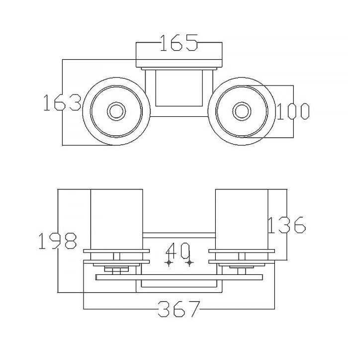 Hendrik 2 Light Wall Light - Polished Chrome