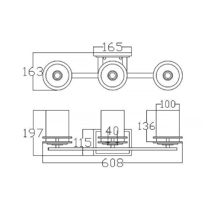 Hendrik 3 Light Wall Light - Polished Chrome