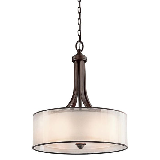 Lacey 4 Light Large Pendant - Mission Bronze