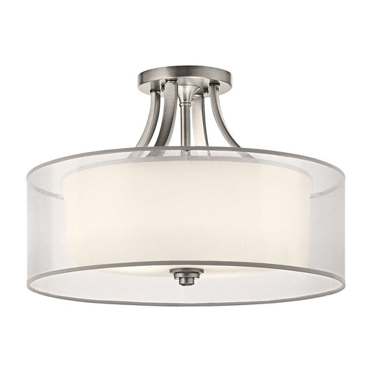 Lacey 4 Light Semi-Flush Mount – Antique Pewter