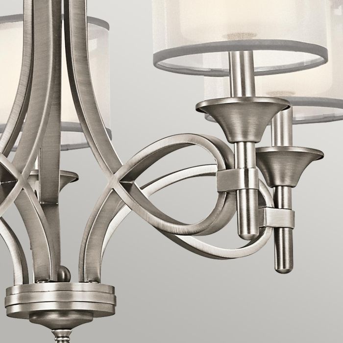 Lacey 5 Light Chandelier - Antique Pewter